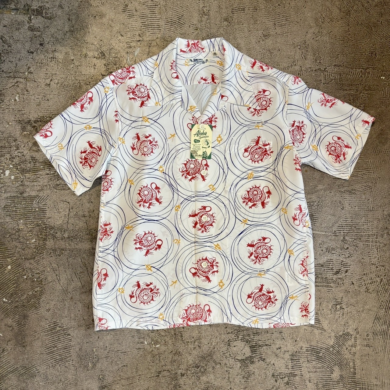 RAYON HAWAIIAN SHIRT “DRAGON GRID”